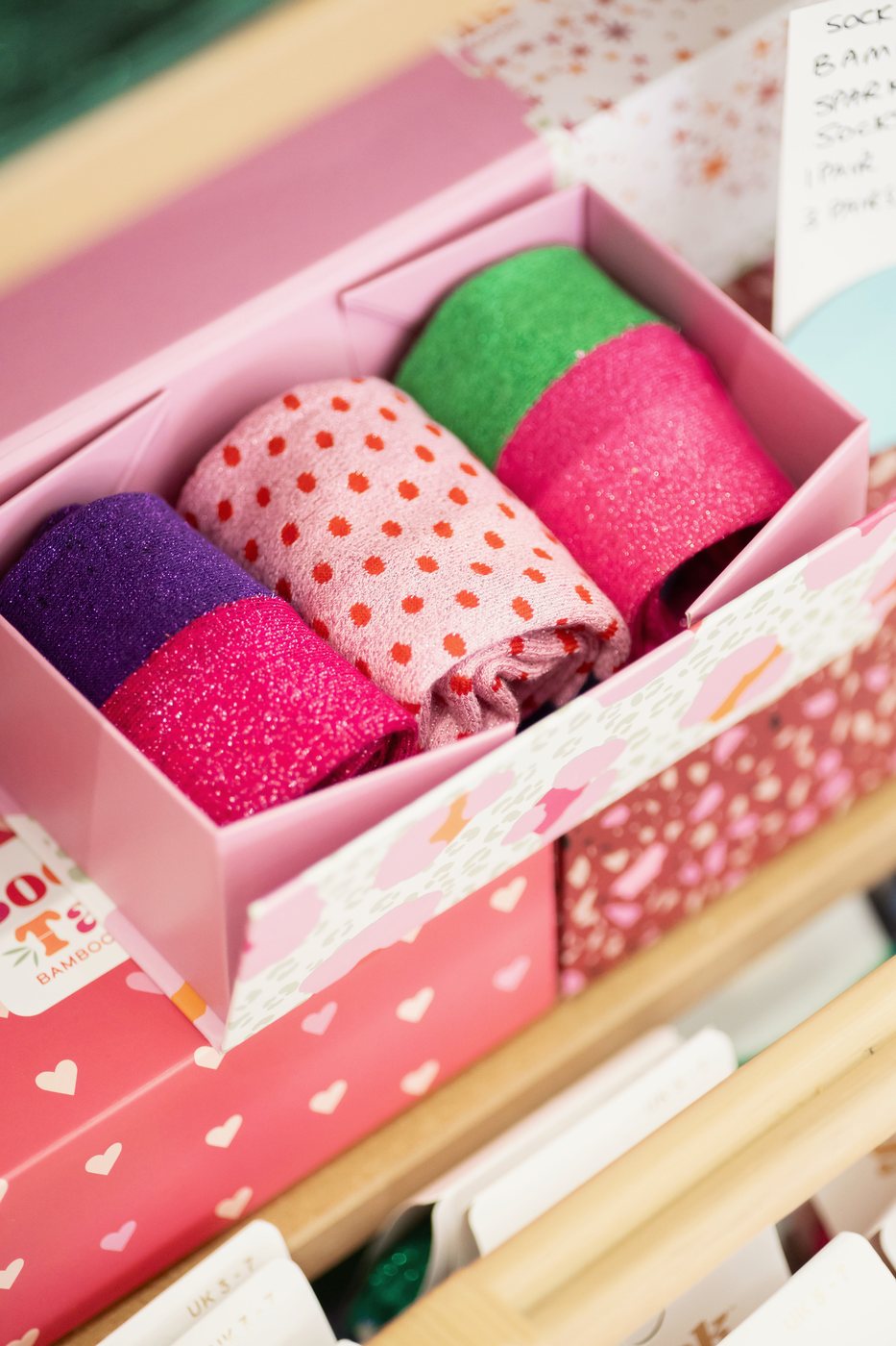 Small colourful gifts and treats