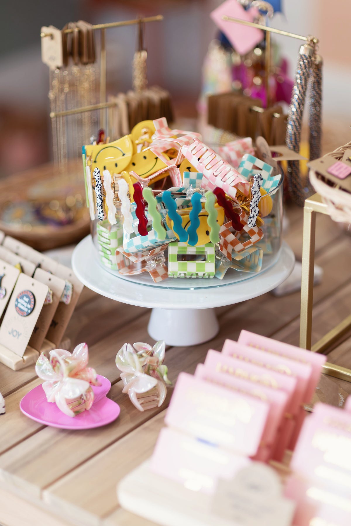 Colourful accessories inside Pocketful of Joy