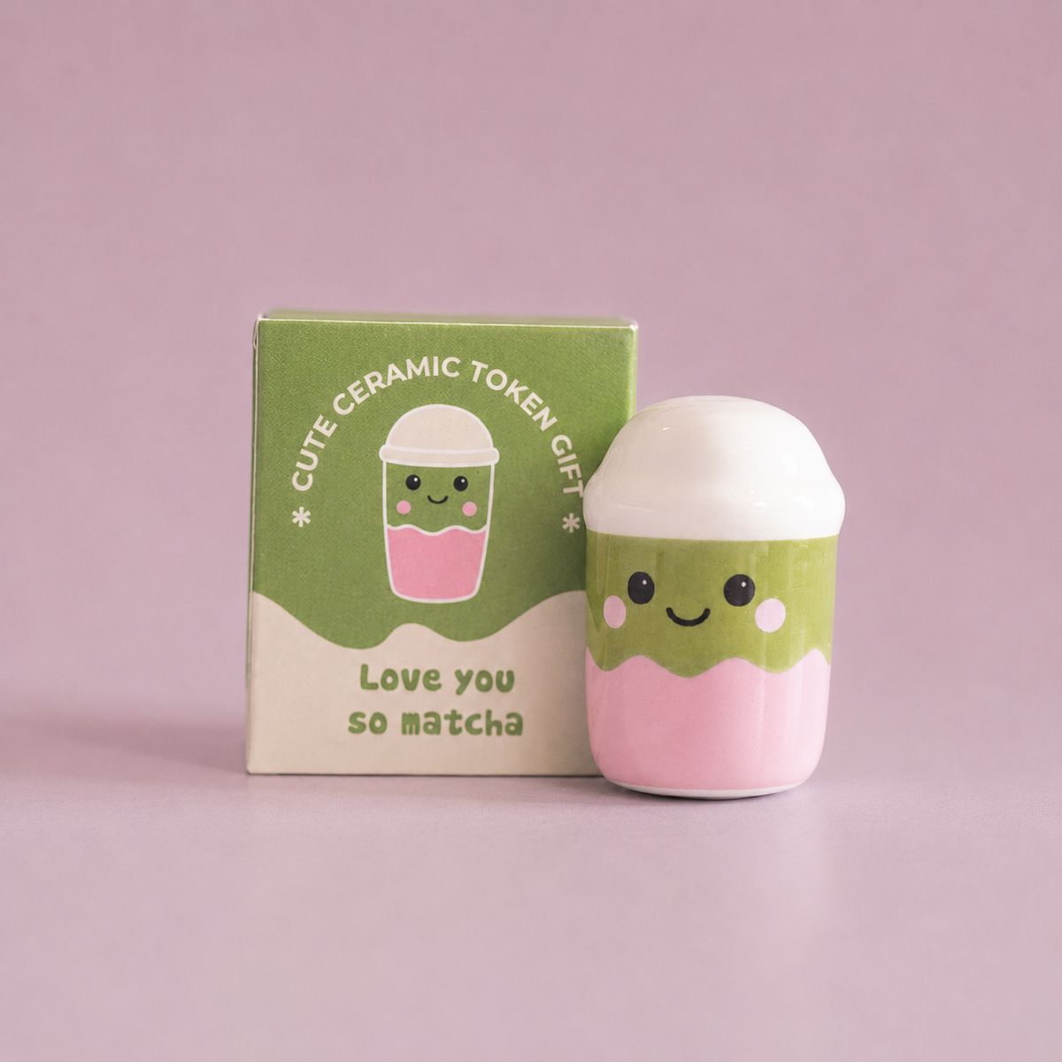 Love You So Matcha Ceramic Token