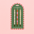 Set of 3 Patterned Ballpoint Pens