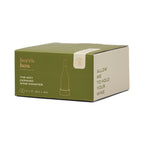Boxed green striped ceramic wine coaster with illustrated packaging and Allow Me To Hold Your Wine wording.