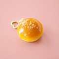 Caramel Doughnut Bag Charm Keyring