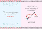 Inside Badass Mother Clucker book featuring colourful illustrations and positive quotes about confidence and happiness.