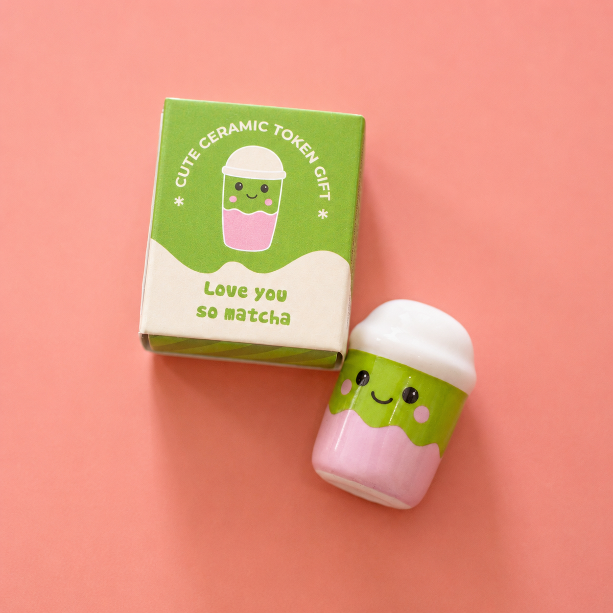 Love You So Matcha Ceramic Token