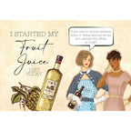 nside Wine Keeping Women Sane book with funny wine quote and colourful retro illustrations of two women.