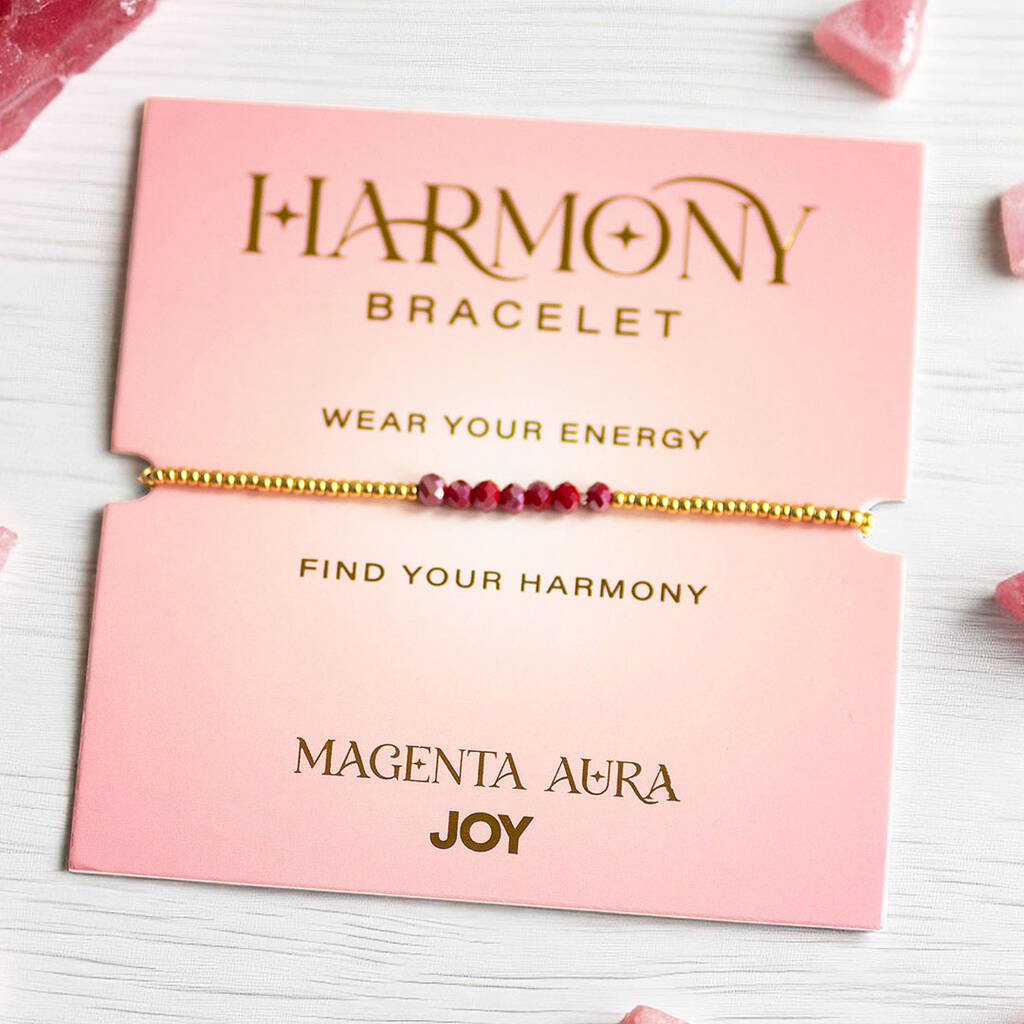 Magenta Aura Harmony Bracelet – Bold And Creative Energy