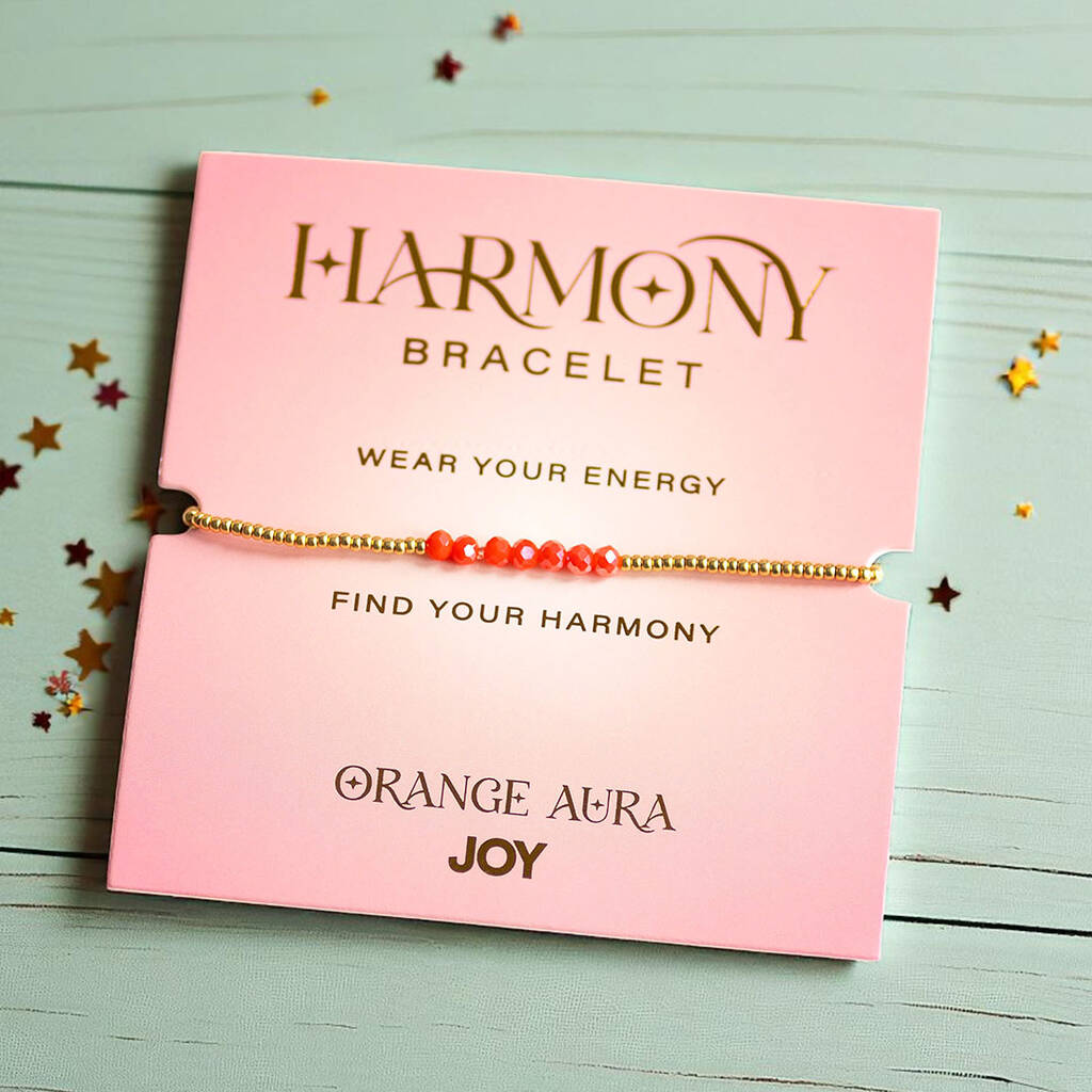 Orange Aura Harmony Bracelet – Joyful And Uplifting Energy