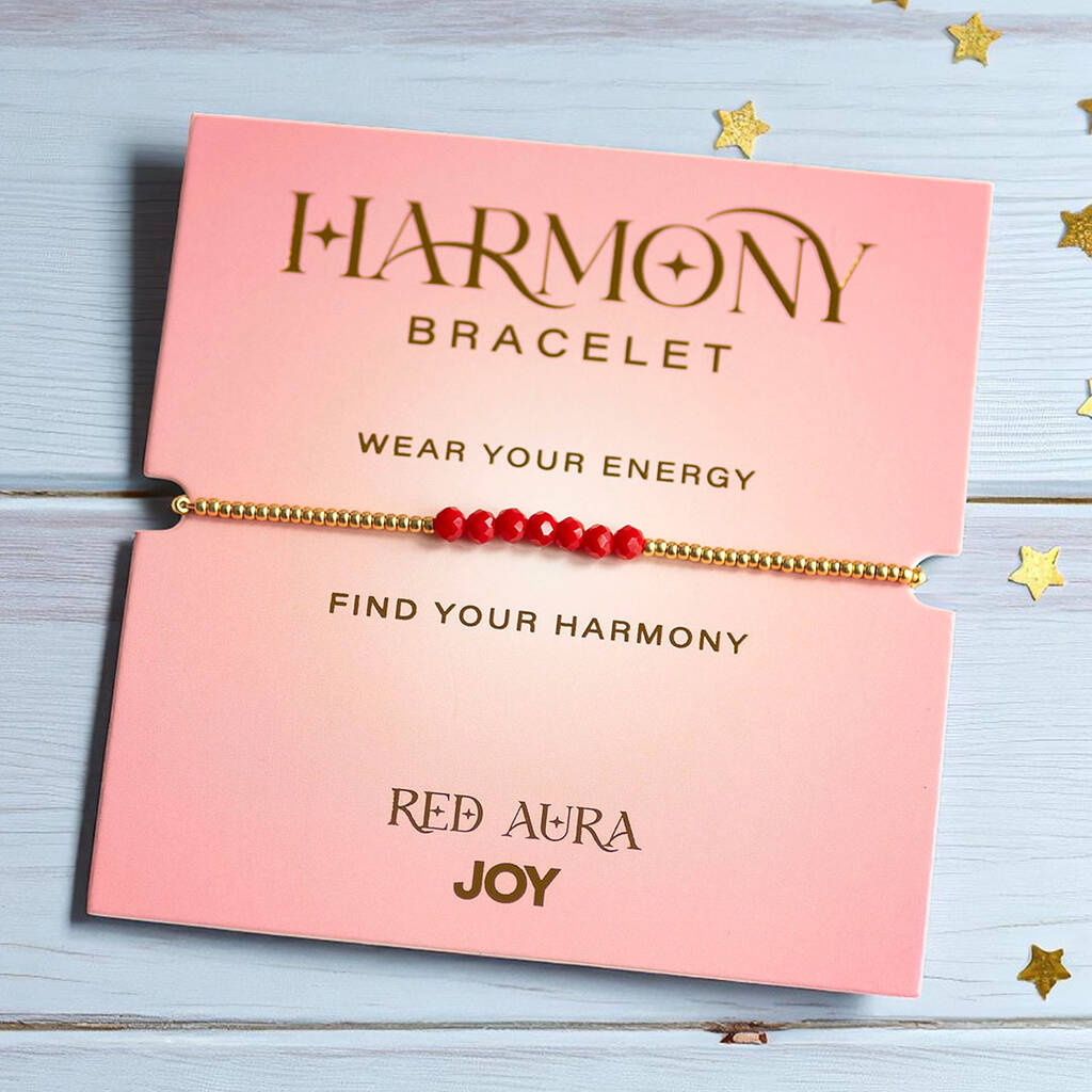 Red Aura Harmony Bracelet – Bold And Empowering Energy