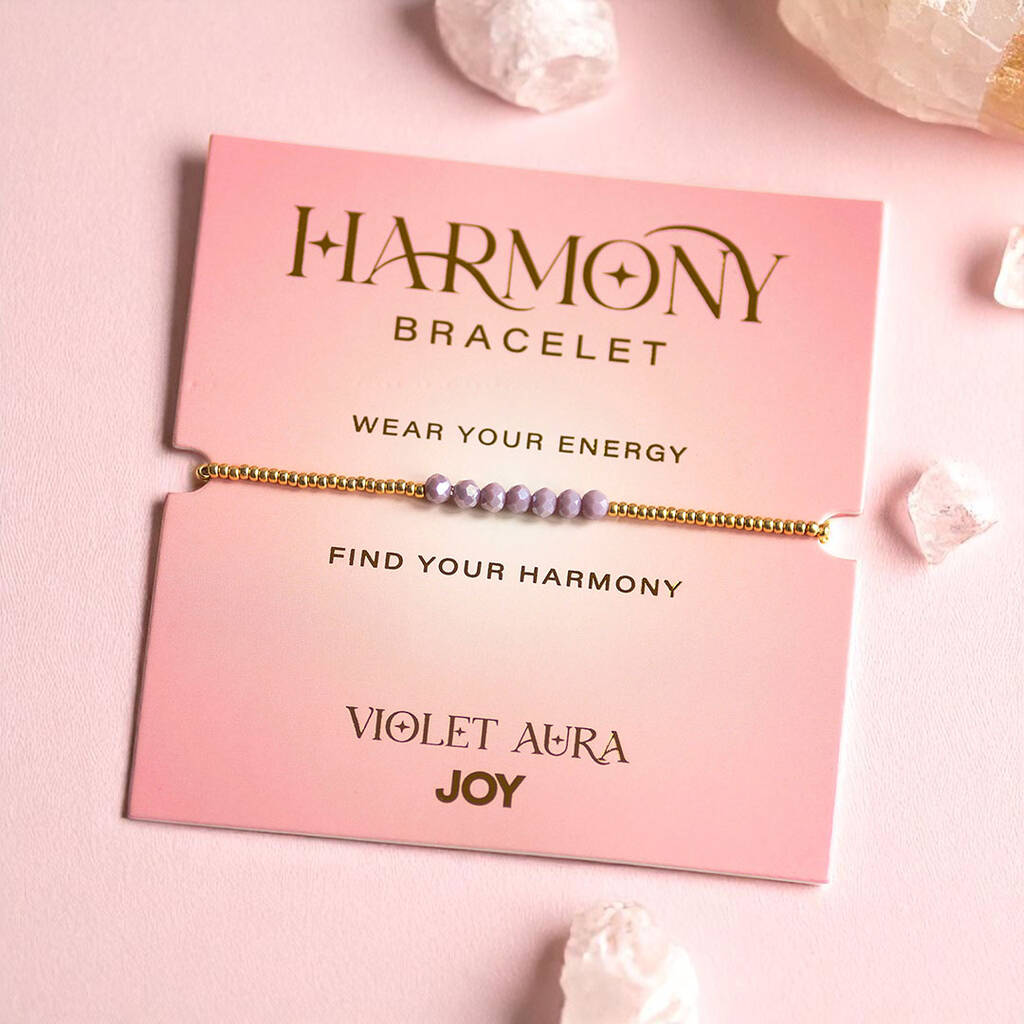 Violet Aura Harmony Bracelet – Intuitive And Uplifting Energy