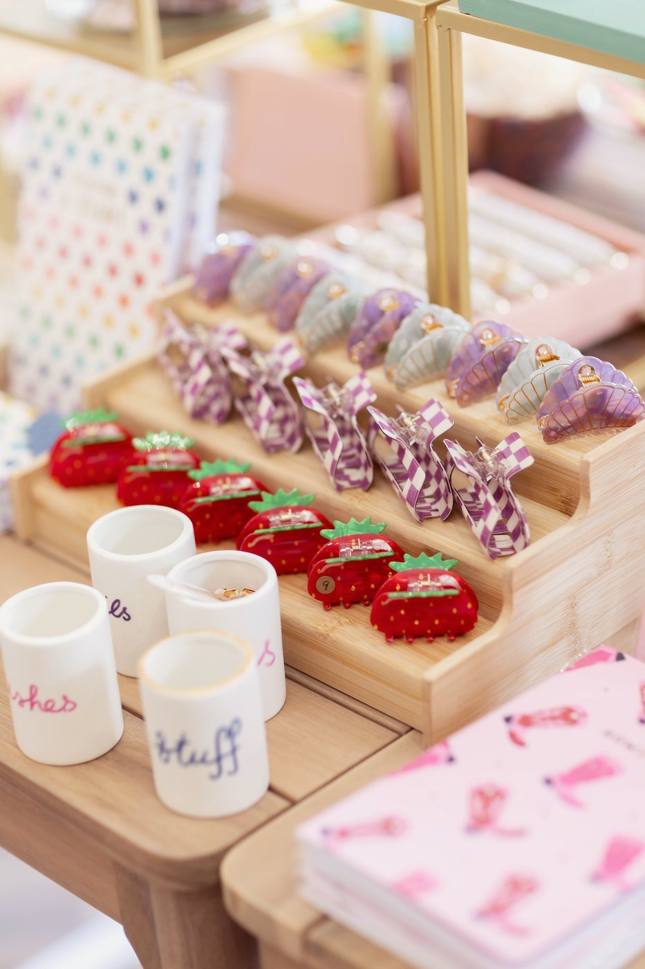 Colourful gifts displayed at Pocketful of Joy